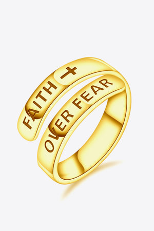 FAITH OVER FEAR Ring