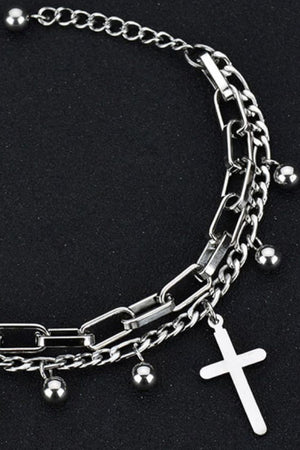 Cross Layered Bracelet