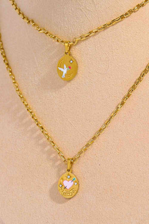 Stainless Steel 18K Gold-Plated Necklace