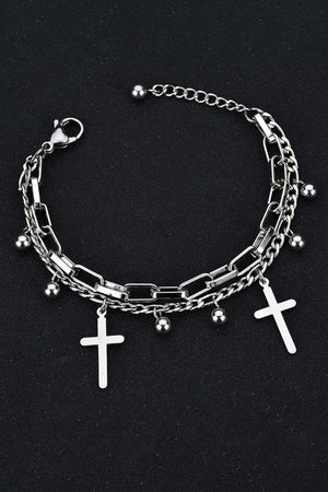 Cross Layered Bracelet