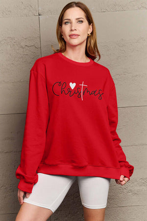 Simply Love Full Size CHRISTMAS Long Sleeve Sweatshirt